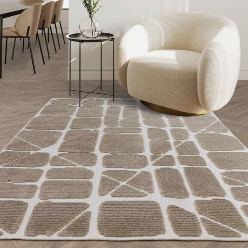 Freja Method Sand Modern Washable Rug