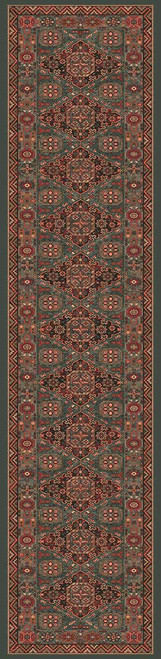 Kashqai Green Traditional Wool Rug 4308