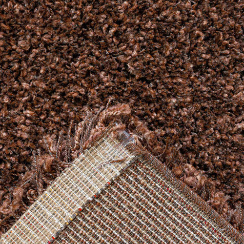 Twilight Thick Shaggy Rusty Brown Rug