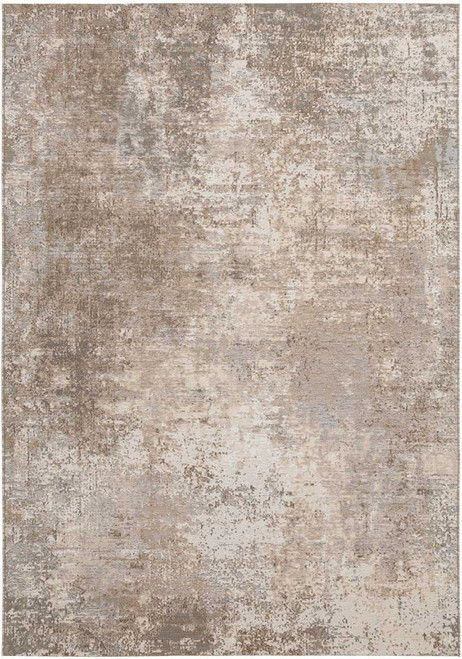 Ziba Modern Abstract Beige Wool Rug