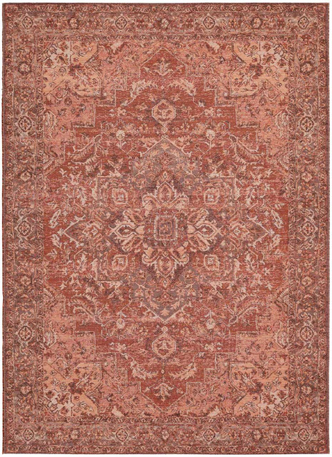 Ziba Terracotta Traditional Wool Rug
