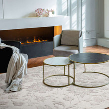 On Sale Brintons Floral Mirem Grey Rug 160x230cm