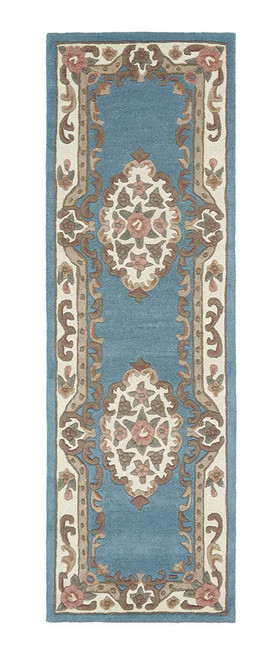 Origins Shensi Blue Aubusson Rug Runner