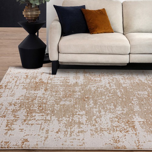 Anders AN03 Abstract Beige Rug room
