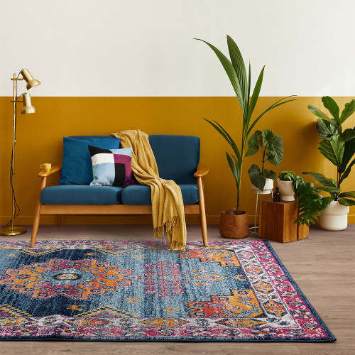 Muse Medallion Bright MU29 Traditional Multi Rug