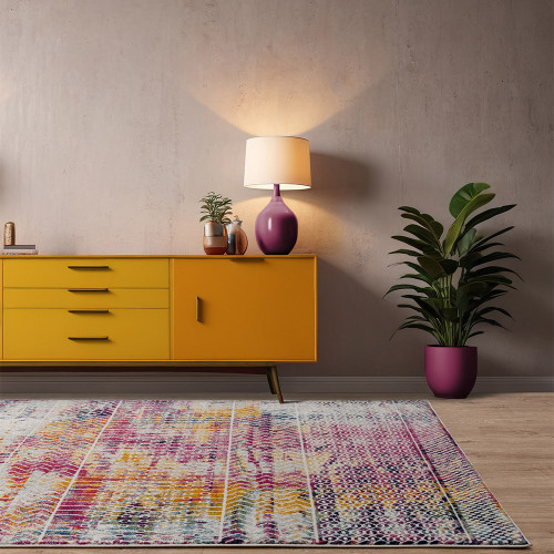 Muse Tribal Bright MU26 Modern Geo Multi Rug