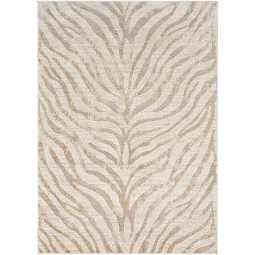 grey zebra pattern rug portrait