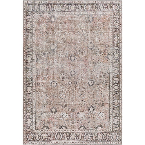 brown traditional rug portrait