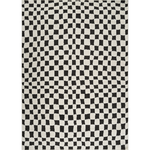 ivory black scandi rug portrait