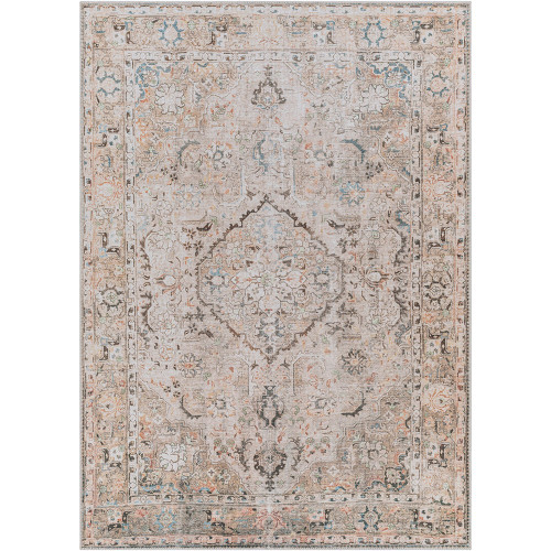 taupe traditional rug portrait
