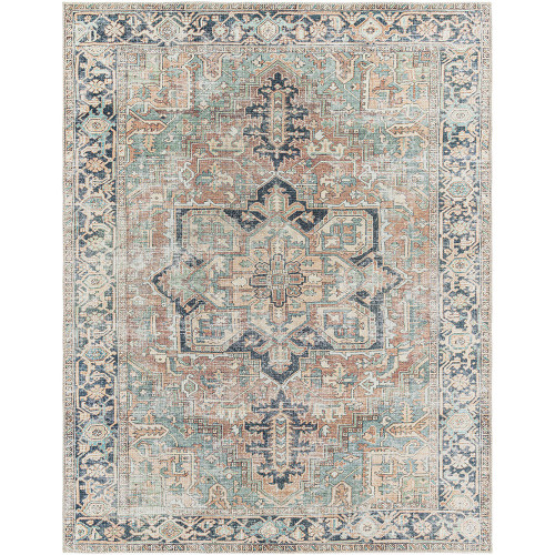 sage traditional rug portrait
