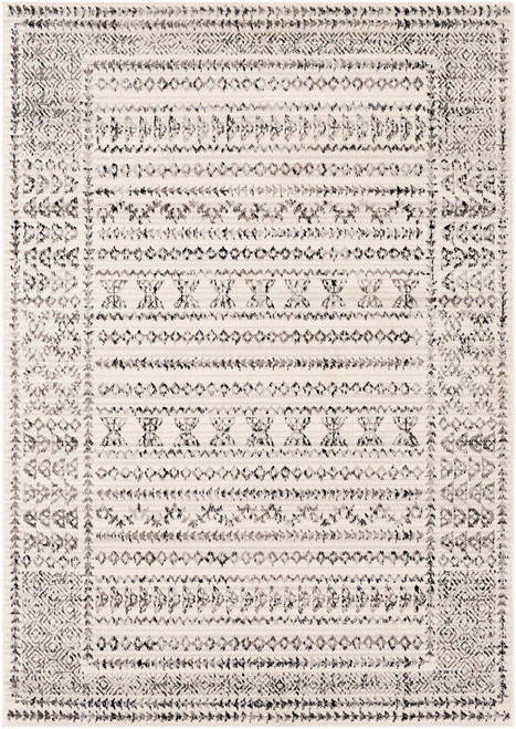 grey geometric rug portrait