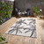 Indoor Garden Rug Miami A444 Cream Black