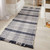 Origins Highland Check Navy Tartan Fringe Recycled Rug