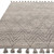 Nepal Grey Black Diamond Rug Indian Wool