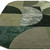 Matrix 75 Oval Forest Green Hand Carved Rug