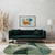 Matrix 75 Oval Forest Green Hand Carved Rug