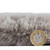 Super Teddy Silver Soft Faux Sheepskin