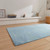 Snug Rug Blue Luxuriously Soft Plain Rug