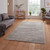 Flores 1930 Grey Washable Lines Rug