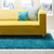 Origins Chicago Dark Teal Thick Shaggy Rug Runner