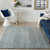 Colorado CLR02 Indigo Ivory Wool Rug Runner