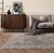 Jasper JA04 Grey Silky Traditional Fringe Rug Runner
