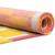yellow chess eco rug rolled on white floor