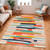 City Anais Coral Multi Scandi Abstract Rug