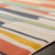multicolour abstract rug closeup detail