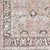 brown traditional rug closeup corner on wood floor