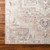 salmon traditional rug closeup corner on wood floor