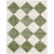 green diamond shaggy rug portrait