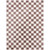 brown checker shaggy rug portrait
