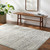 ivory black scandi rug in a room with matching decor