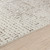 ivory brown scandi rug closeup detail