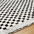 ivory black scandi rug closeup detail