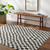 ivory black scandi rug in a room with matching decor