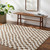 ivory brown scandi rug in a room with matching decor