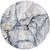 blue abstract rug portrait