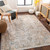 taupe traditional rug in a room with matching decor