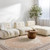 cinnamon traditional rug in a room with matching decor