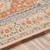orange traditional rug closeup detail