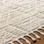 beige berber geometric rug closeup detail