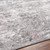 silver abstract rug closeup detail