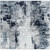 navy abstract rug portrait