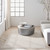 grey calvin klein rug in a room with matching decor