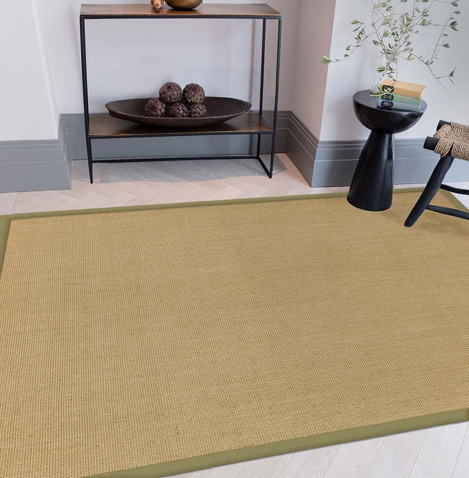 Sisal Rug Sage Border