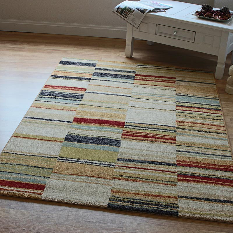 Multi Block Lines Rug Woodstock