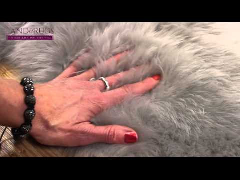 Woolmark Sheepskin Rug Silver